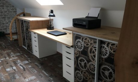 Artisan spécialiste de la création de meubles bois et métal sur mesure